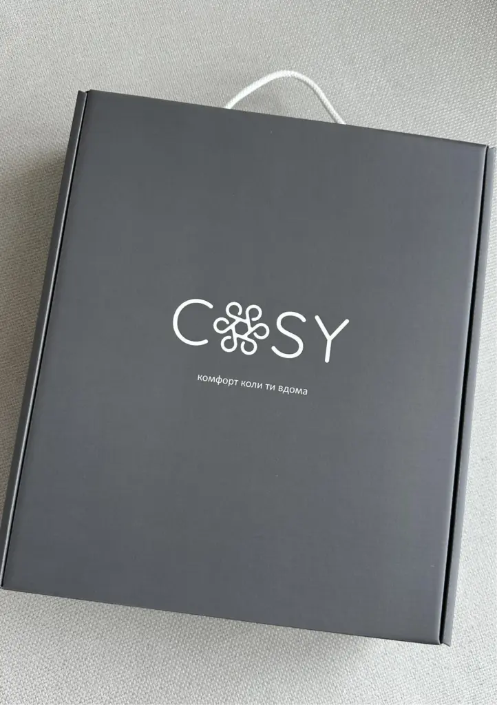 Чоловічий подарунковий набір «Сапфір» (халат і капці), синій — фото 6